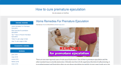 Desktop Screenshot of prematureejaculationdelay.com